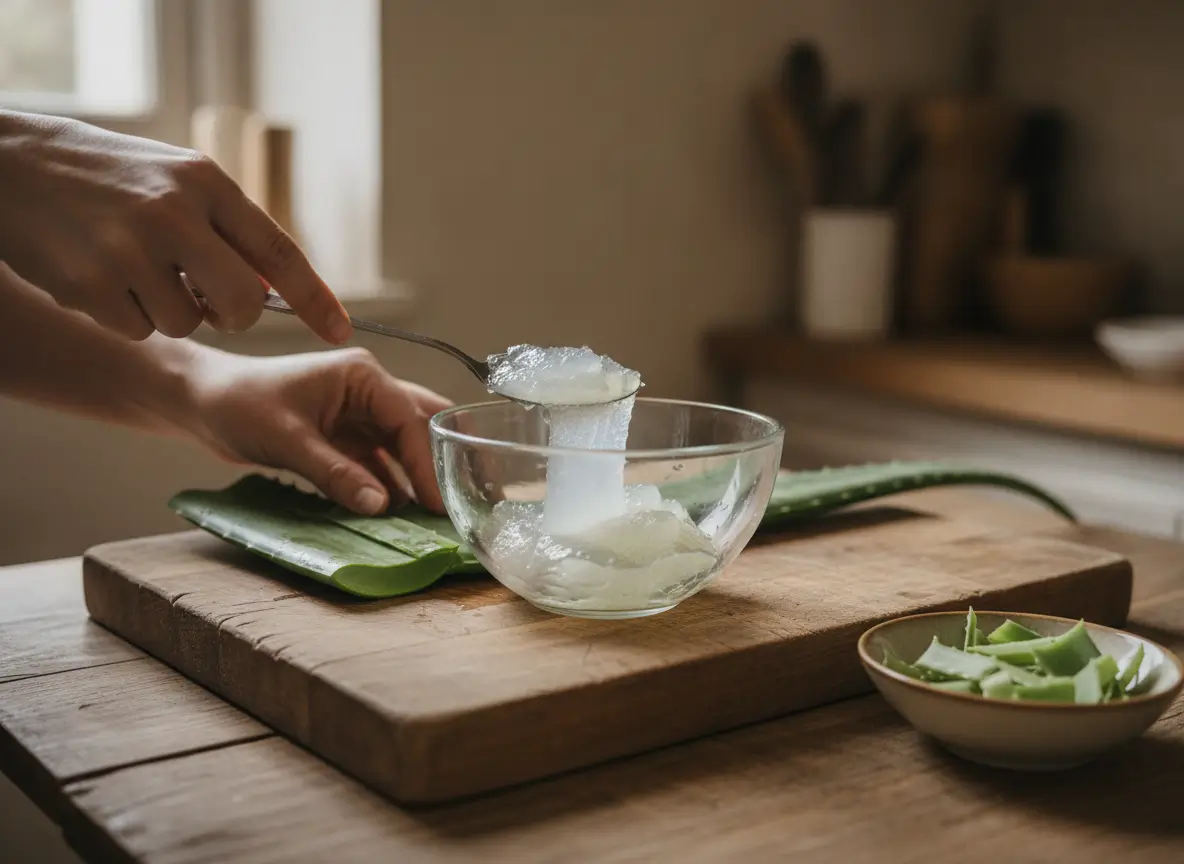 Aloe Vera - Prirodni lijek za različite zdravstvene izazove 6 Izdvajanje gela iz lista aloe vere za pripremu soka